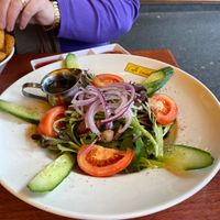 Green salad  at Cafe Cavallino in Carlton