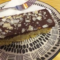 Coconut chocolate flapjack at Divine Coffee House in Nottingham