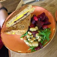 Vegan cheese toastie £7 at The Crimson Tree in Nottingham