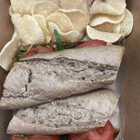 Aubergine and “burrata” baguette  at Josephine's Coffee in Attard