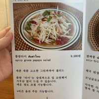 Spicy green papaya salad  at Go Thai - 고타이 in Seoul