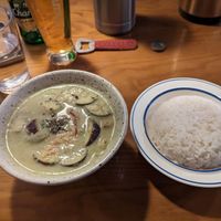 (vegan) Chicken green curry with rice. at Go Thai - 고타이 in Seoul