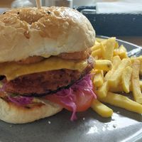 Vegan burger at Restauracja Dwa Noże in Ustron
