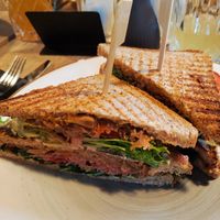 Pulled Jaclfruit BBQ Sandwich at Listich in Hannover