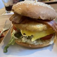 Rösti burger (vegan)  at Elmenhorster Mühle - Burger & Mehr in Waltrop