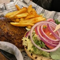 Vegan Bean Burger   at Black Market BBQ in Denia