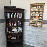 Cute interior   at The Squeeze Juice Bar and Vegan Eatery in Vicksburg