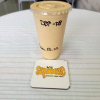 Banana 🍌 Pudding Smoothie w Peanut Butter at The Squeeze Juice Bar and Vegan Eatery in Vicksburg