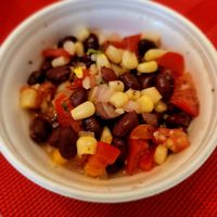 Corn Salsa at The Squeeze Juice Bar and Vegan Eatery in Vicksburg