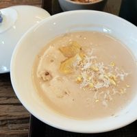 Royal milk porridge with chestnuts 밤타락죽 (contains dairy) at Gangjeong House - 강정이 넘치는 집 in Seoul