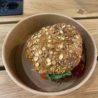 Falafel burger  at Natoo in Frankfurt