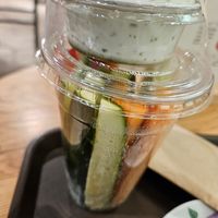 Veggie sticks at Natoo in Frankfurt