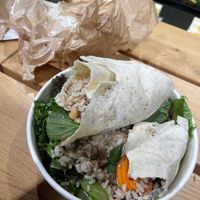 Wrap wrapped in paper. Not eatable    at Natoo in Frankfurt