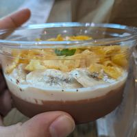 Choco banana dessert bowl at Natoo in Frankfurt