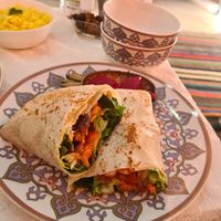 Burger wrap at Vegan Spectrum مطبخ الطيف النباتي in Amman