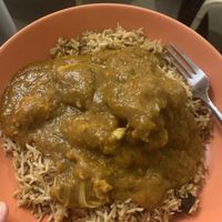 Balti and mushroom rice  at Namaste in Wolverhampton