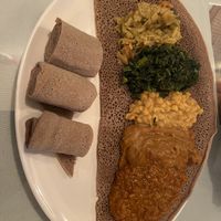 Vegan combo platter for one  at ETHIOERITREA RESTAURANT in Syracuse