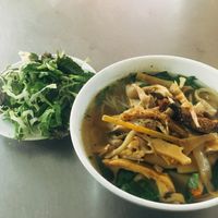 Bamboo shoot noodle for breakfast. at An Lac Tam - P2 in Da Lat