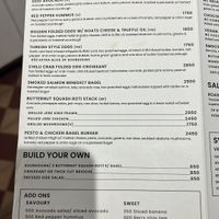 Menu as of April 2023  at Seed Cafe in Colombo