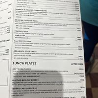 Menu as of April 2023  at Seed Cafe in Colombo