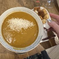 Lentil soup   at The Rabbit Hole in Sibiu