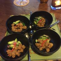 The apetizers were all vegan and the carnivores loved them!  at Jasmijn en Ik in Utrecht