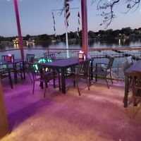 Lake veiws and live music at Boat Town Burger Bar in Kingsland