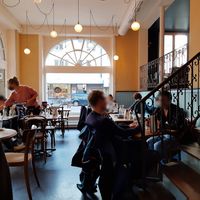 Interior at Café des Amis in Zurich