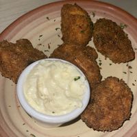 Panko mushrooms (the sauce isn’t vegan) at Little Lamb in Redcliffe