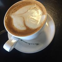Vegan cappuccino  at Artcaffé in Nairobi