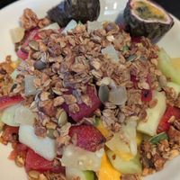 Fruit and granola (remember to remove the yogurt) at Artcaffé in Nairobi