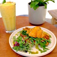 Filled croissant  at Folk and Merchant in Doubleview