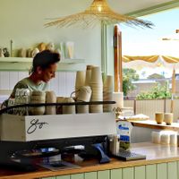 Coffee at Folk and Merchant in Doubleview