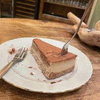 Tiramisu cake with coconut at DaOrganic restaurant in Sofia