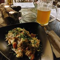 Vegetarian Bulgarian "Mish Mash" at DaOrganic restaurant in Sofia