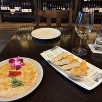Hummus plate - yummm!  at Entrevinos in Carolina