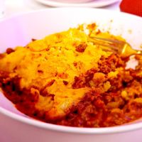 vegan shepherds pie at Angel Cafe in North London