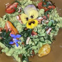 Vegan avo pasta (so good)  at Avocado in Cusco