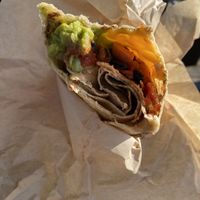 “Veganized” breakfast burrito  at Malama Cafe in Carolina Beach