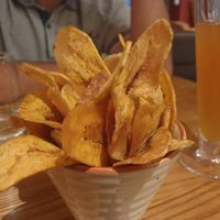 Chips de banane plantain at La Table d'Ebène in Annecy