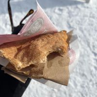 the "classic" - cinnamon and sugar at BeaverTails in Mont-tremblant