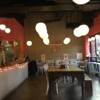 Here is a view of the entire venue. at Glow Plant Based Revolution in New York City