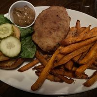 Burger at Lucky's Taproom and Eatery in Dayton