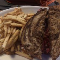 Rueben melt with fries at Lucky's Taproom and Eatery in Dayton