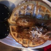 Chik’n and waffles  at Lucky's Taproom and Eatery in Dayton
