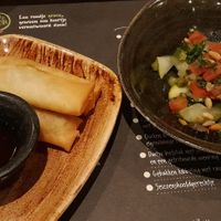 Salad with "egg"rolls at 't Zusje in The Hague