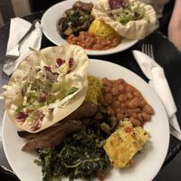 Vegan meal plate  at Lettere Caffè in Rome