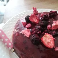 forest-fruit donut at La Donuteria - Alžbetina in Kosice