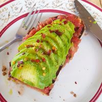 Avocado toast at Earthlings in Newcastle Upon Tyne