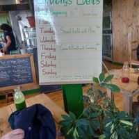 Events board. at Earthlings in Newcastle Upon Tyne